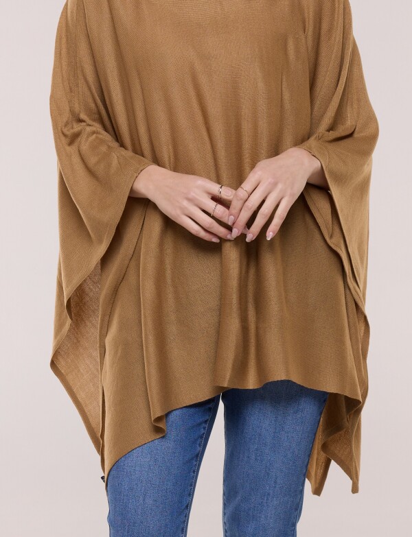 Poncho Solid TOSTADO