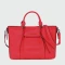 Longchamp -Cartera de cuero con correa extraible, 3D Rojo