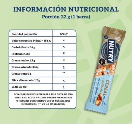 Barra de Cereal 22grs x24 Castañas