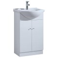 MUEBLE DE BAÑO DOS PUERTAS CON BACHA / COLOR BLANCO Mueble De Baño Dos Puertas Con Bacha / Color Blanco