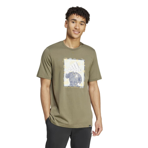 Remera Adidas Doodle de Hombre - IY8073 Oliva