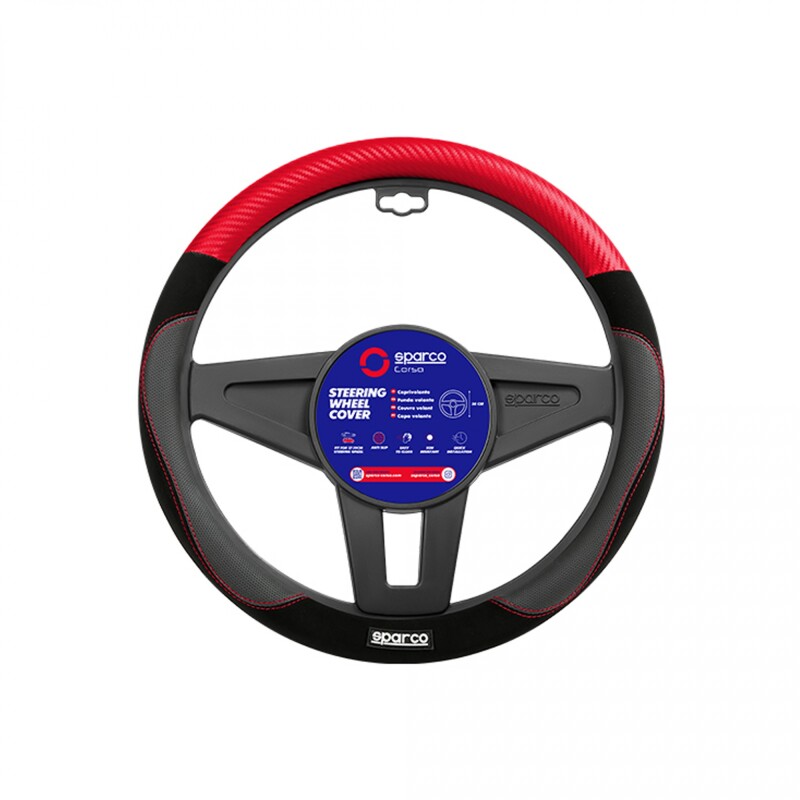 Sparco Cubre Volante Rojo