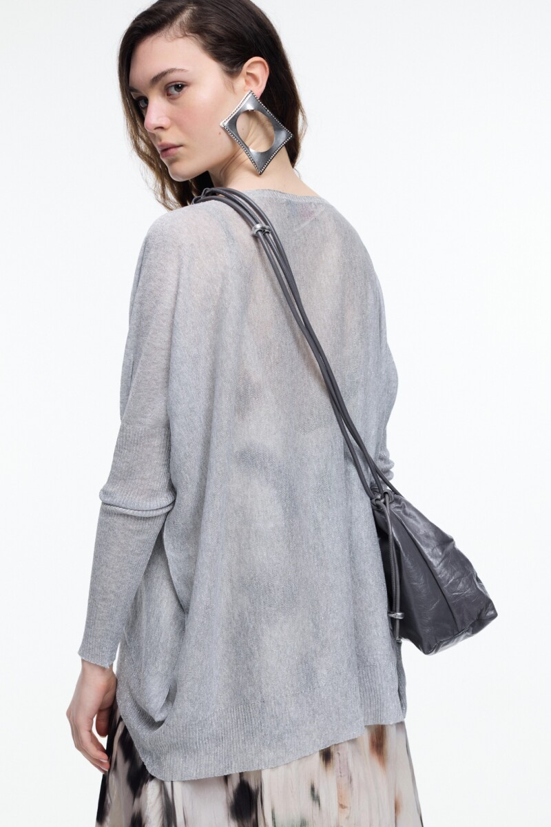 SWEATER LUREX Plata