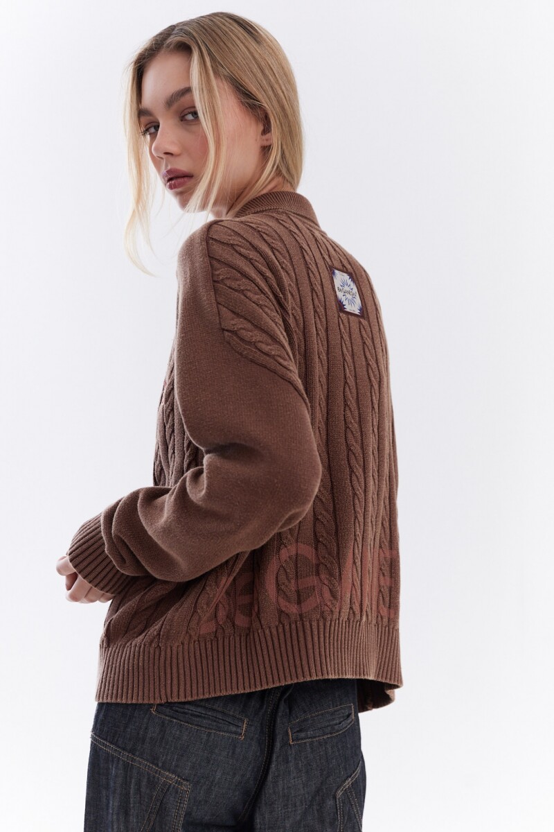 Sweater Dual Marrón