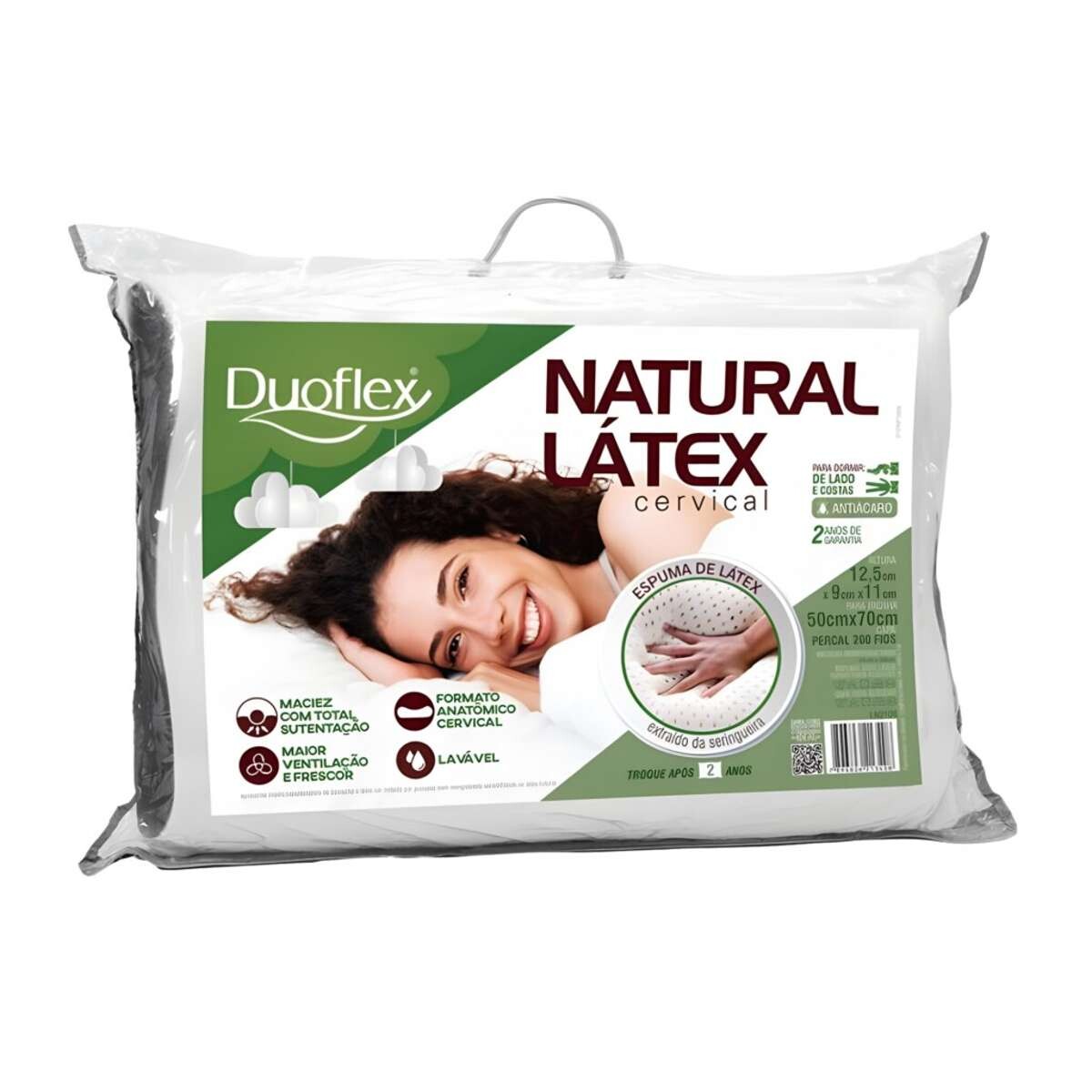 Almohada Natural Latex Cervical Duoflex - Latex Ln2100 