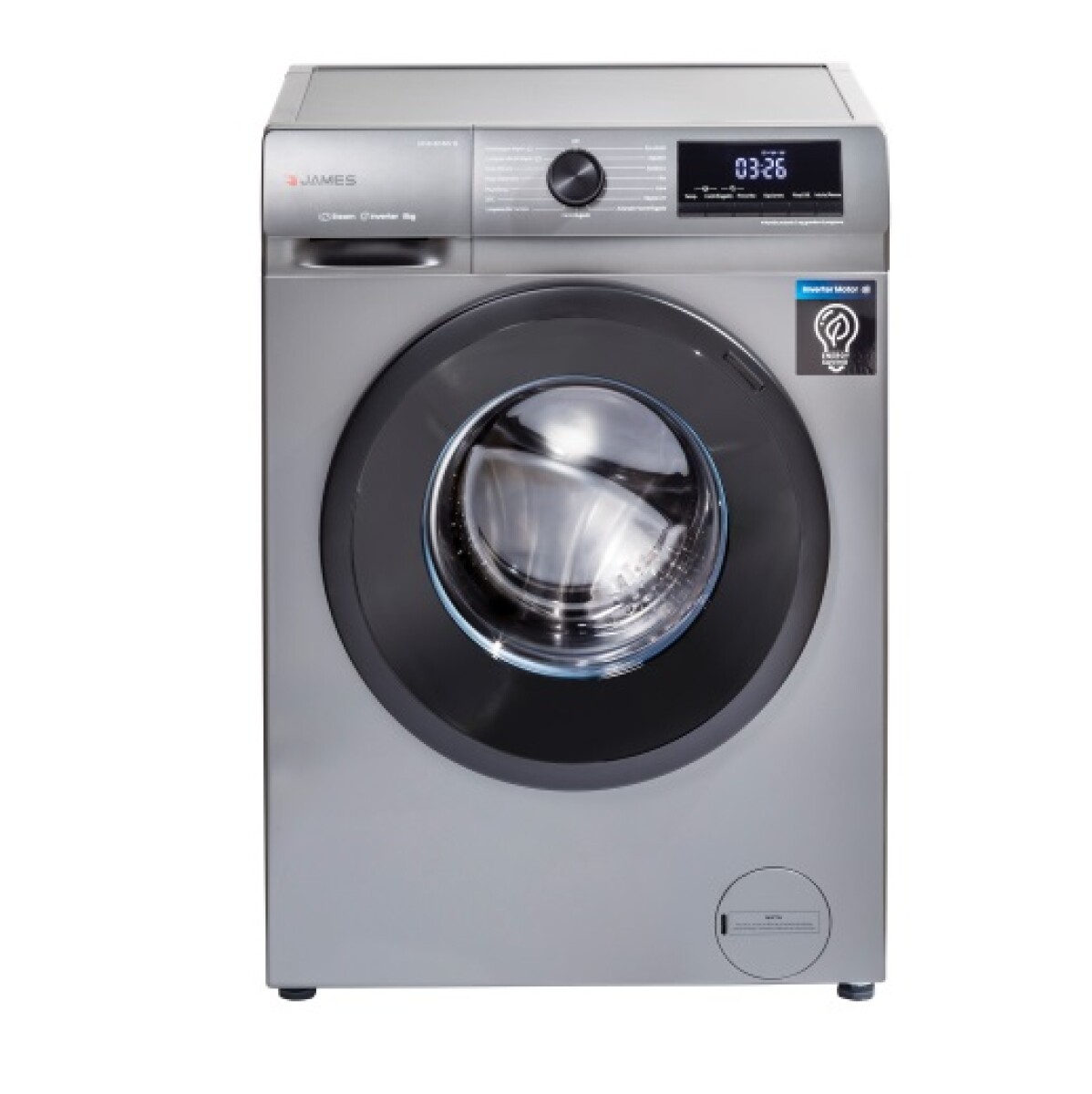 LAVARROPAS JAMES INVERTER LED 8 KG MOD 8140 