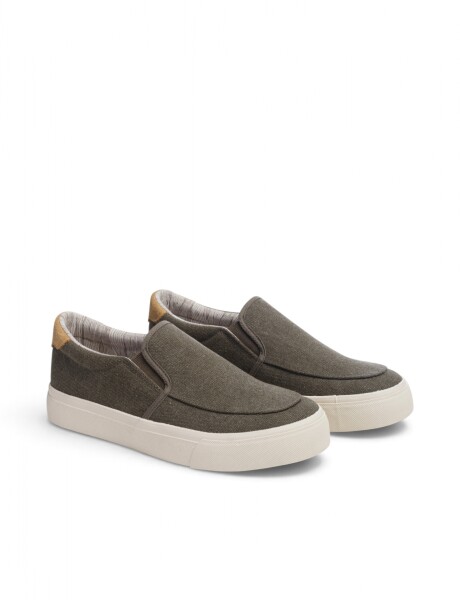 ZAPATO NAUTICO DE LONA Verde