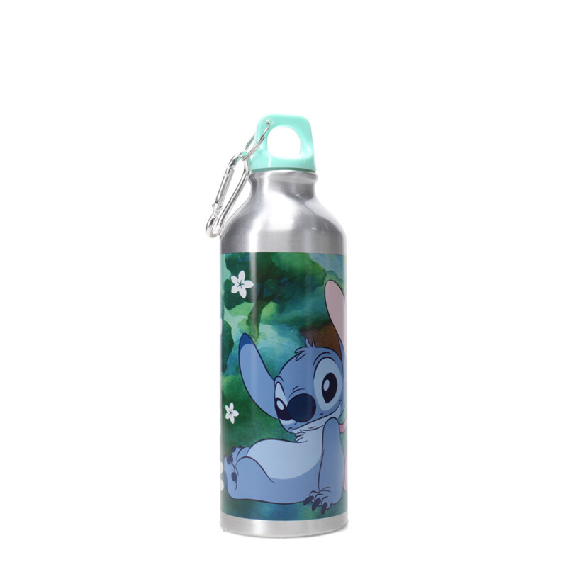 Botella Disney Stitch Aluminio 500Cc Azul