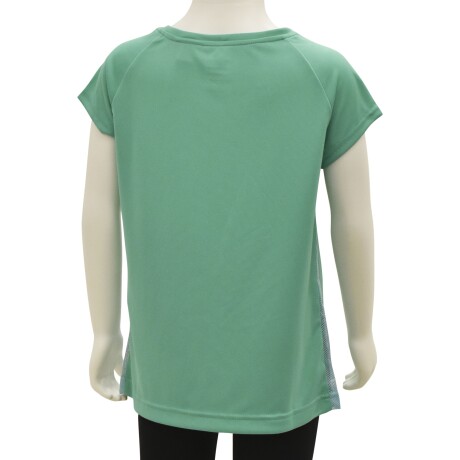 Remera Infantil Reebok G Es Func Tee Deportiva p/ Ejercicio Verde Agua