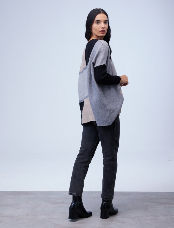 Buzo Colorblock GRIS/MULTI