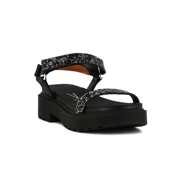 Vizzano Sandalia Dama 1 Tira Con Pulsera Suela Corrida Negro