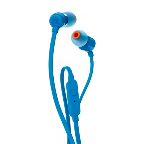 JBL AURICULARES T110 IN-EAR 3.5MM - BLUE JBL AURICULARES T110 IN-EAR 3.5MM - BLUE