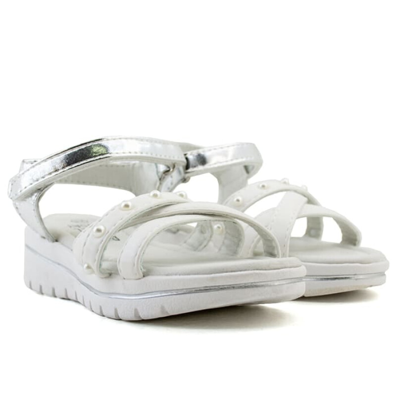Sandalias Chill Sunday de Niños - CS SOFI Blanco-plateado