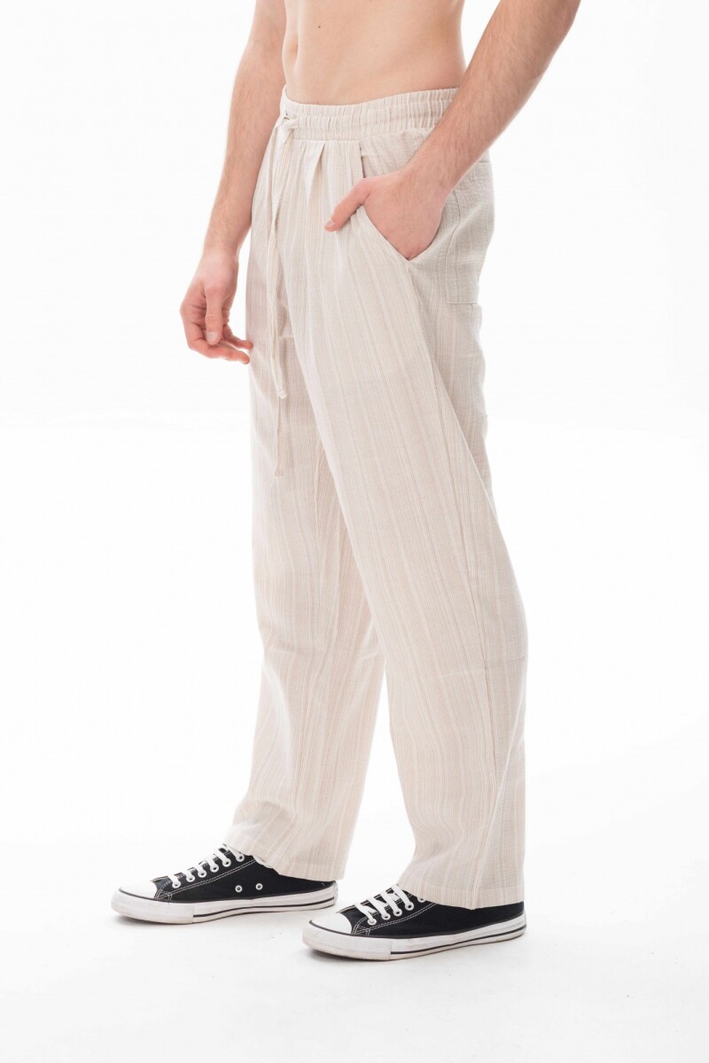 Pantalón Pijamero Beige