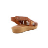 Country Sandalia Mujer Doble Tira Cruzada C/ Pulsera Salmon-multicolor