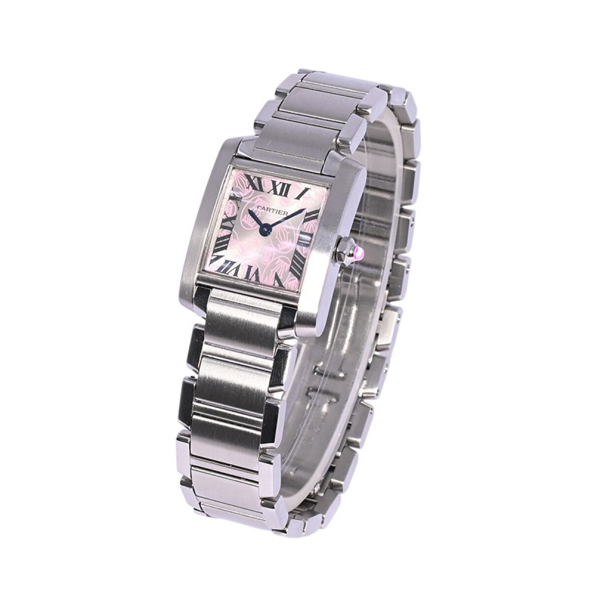 Cartier Tank Francaise small Happy Birthday W51031Q3 Acero inoxidable con caja y papeles 