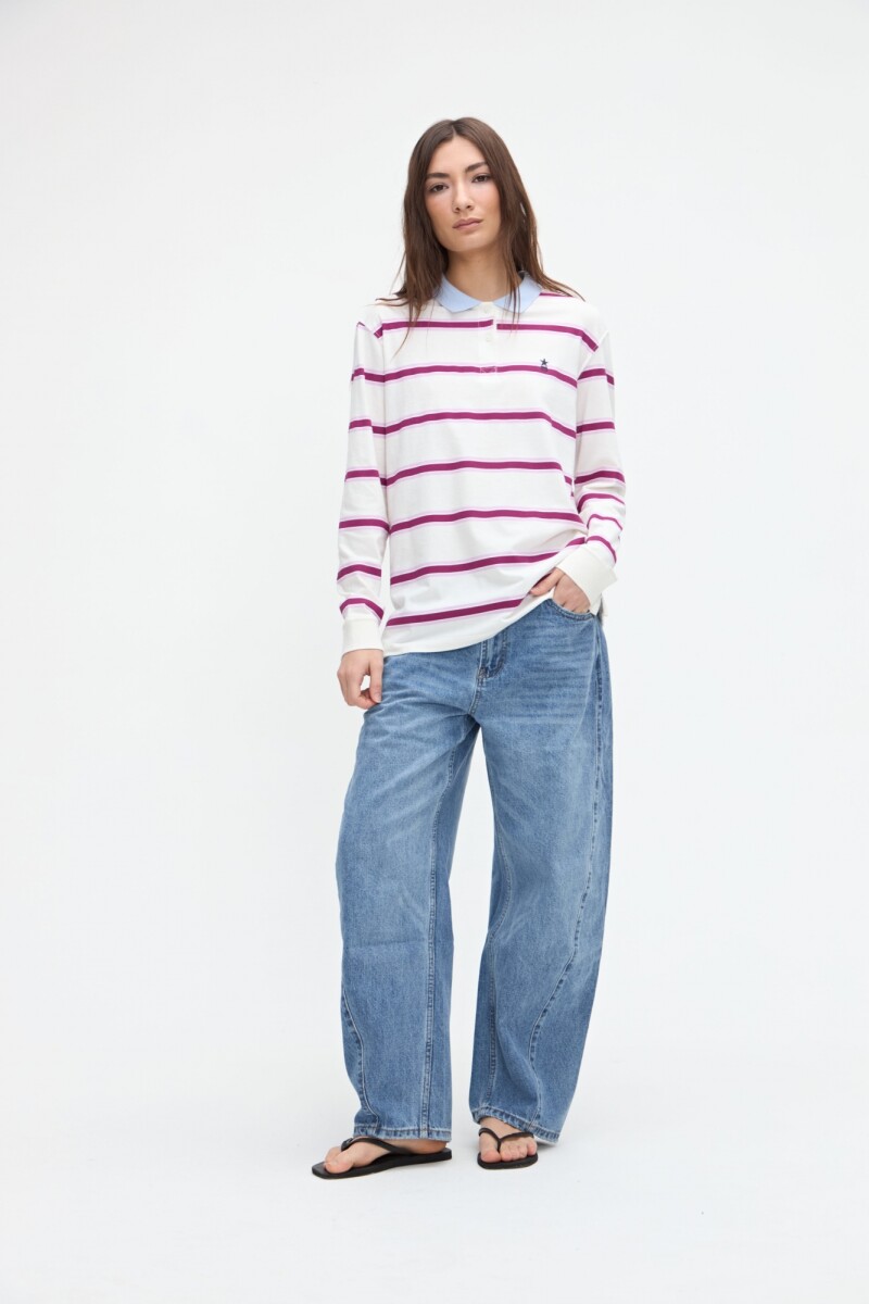 Remera polo Danica - Off white 