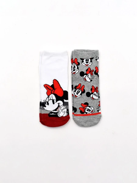 MEDIA ADULTO DISNEY MINNIE GRIS