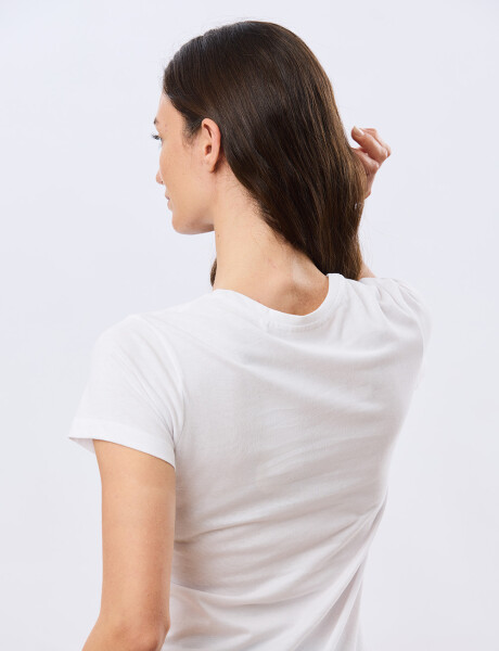 REMERA BÁSICA DE ALGODÓN Blanco
