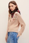 CARDIGAN AGNES EMBRO Crudo