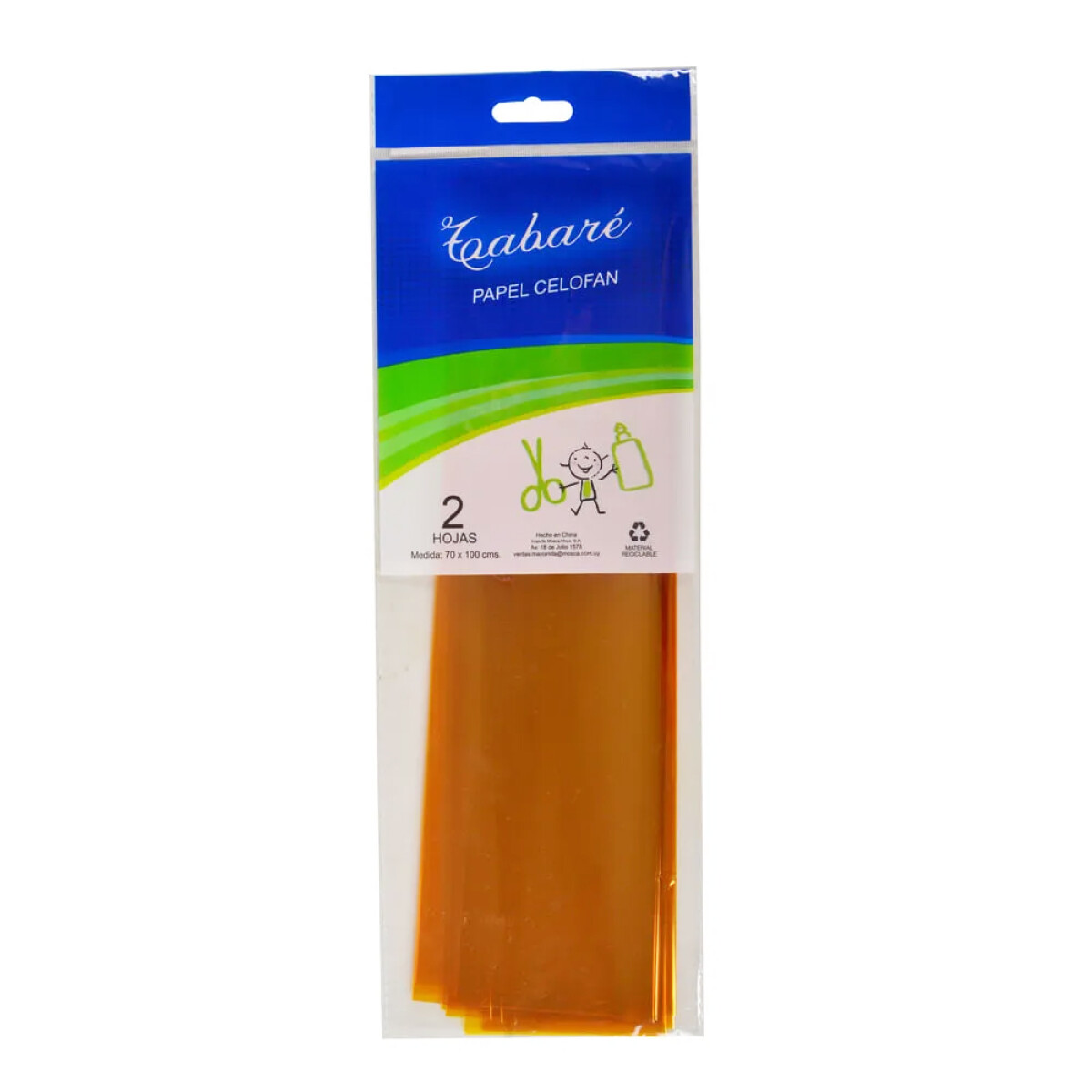 Papel Celofan Tabaré - Naranja 
