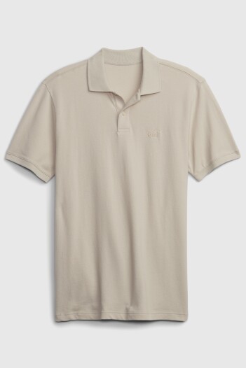 Remera Polo Logo Gap Hombre Moonstone