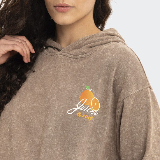 Canguro Reef W Hoodie Marron