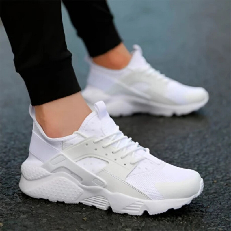 Calzado Casual Deportivo Unisex Acordonado Blanco