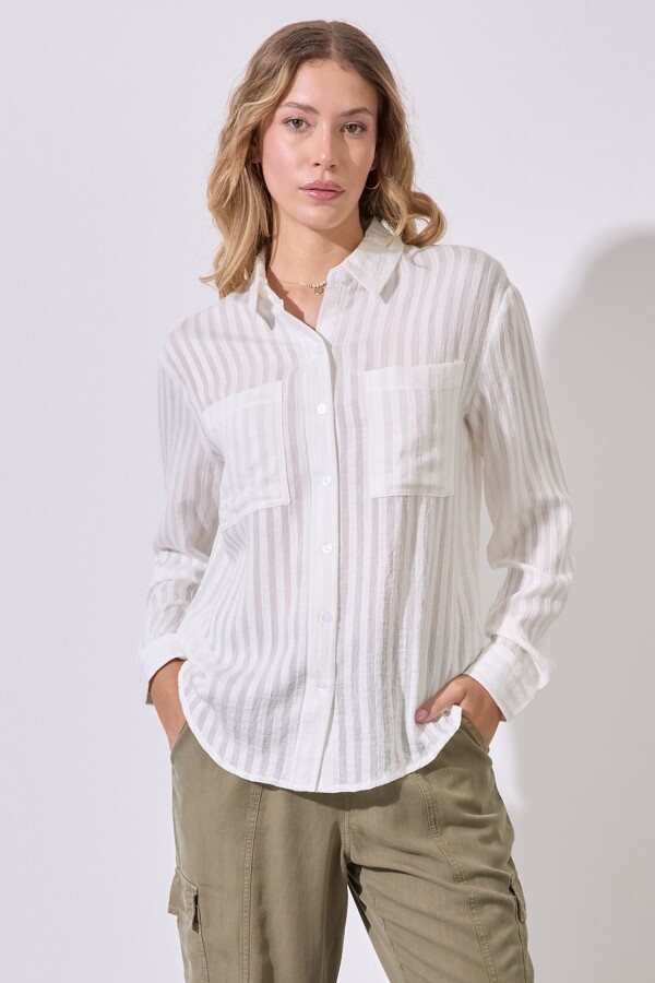 Camisa Lineas CRUDO