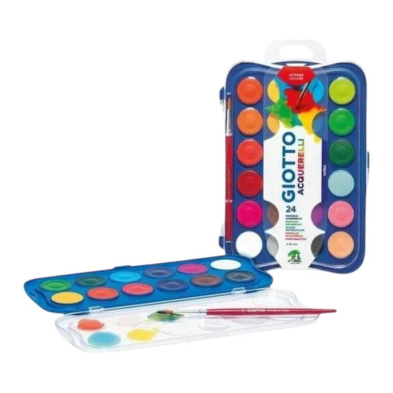 Acuarelas Giotto 24 Colores +3 Años Acuarelas Giotto 24 Colores +3 Años