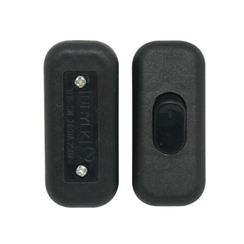 Interruptor de pase, negro - Electraline M31340N