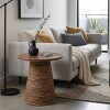 MESA CENTRO MARRON/BEIGE 45X45CM MED Unica