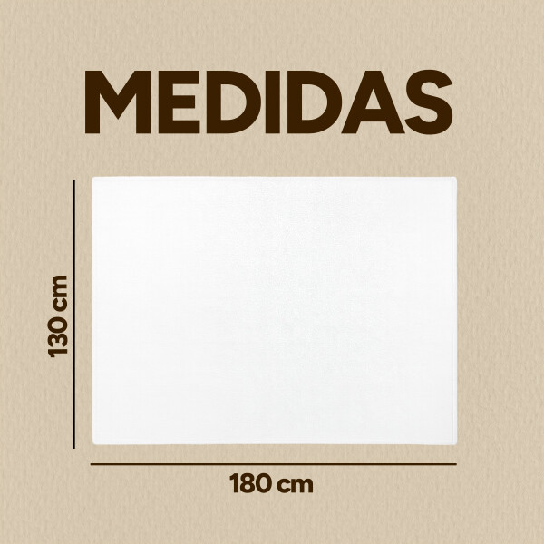 Manta Polar 1 Plaza 180x130Cm Polyester Suave Compacta Color Blanco