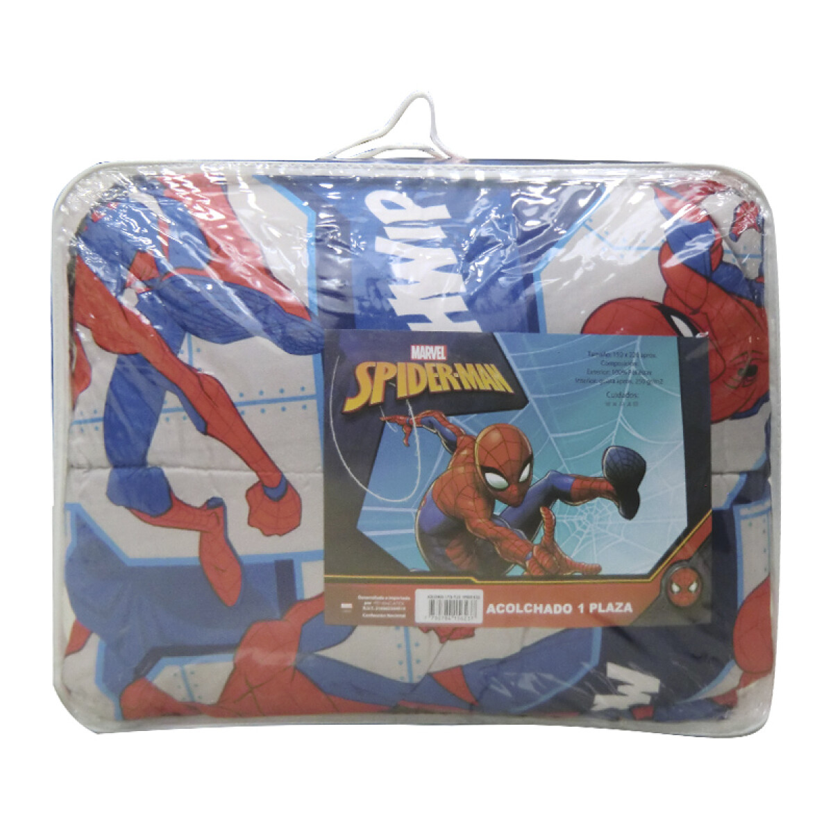 Acolchado infantil 1 Plaza 100% Microfibra - Spiderman 