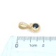 Colgante en oro 18k con zafiro azul Colgante en oro 18k con zafiro azul