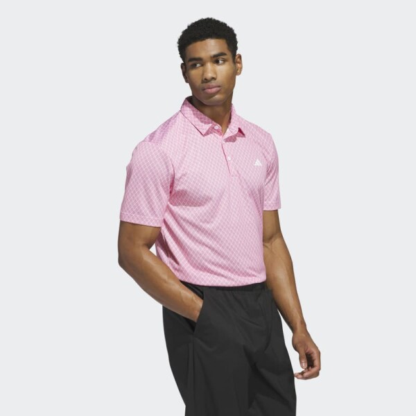 Remera Adidas Polo Core Allover Print Rosado