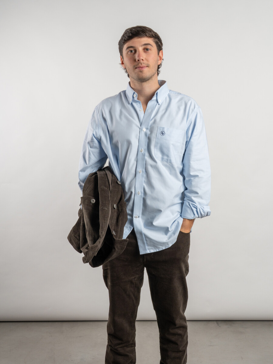 Camisa Oxford Brixton - Celeste 