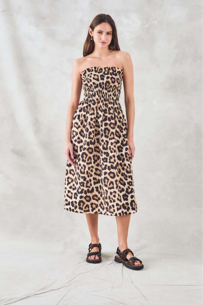 Vestido Animal Print - Multi 