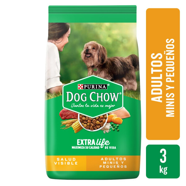 ALIMENTO DOG CHOW ADULTO MINI Y PEQUEÑO 3KG ALIMENTO DOG CHOW ADULTO MINI Y PEQUEÑO 3KG