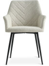 Silla de comedor PURHUS tela crudo/negro Silla de comedor PURHUS tela crudo/negro