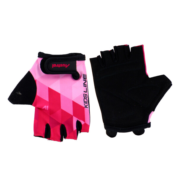 Austral Guantes Short Finger Cycling Kids - Fucsia/negro Fucsia-negro