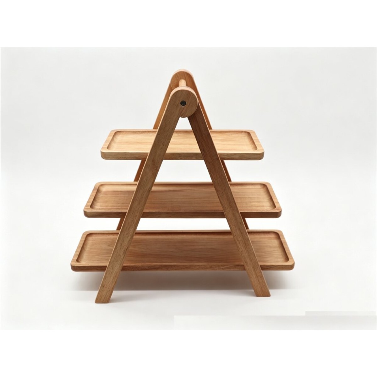 SOPORTE PLEGABLE P/SERVIR 3 NIVELES MADERA ACACIA NATURAL 