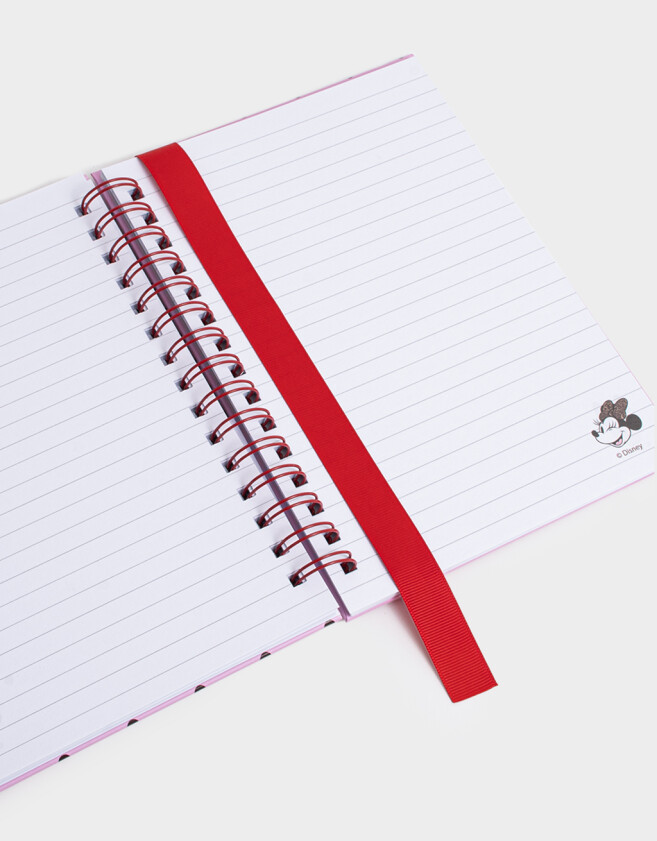 Anotadores Cuadernos y Memos Cuaderno A5 Anillado Con Memo Y Stickers Rosa - Rosa Claro