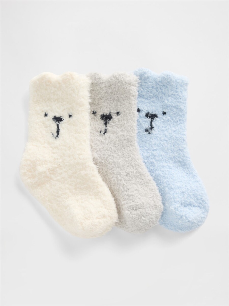 Medias Pack X3 Cozy Bebé - Serene Blue 