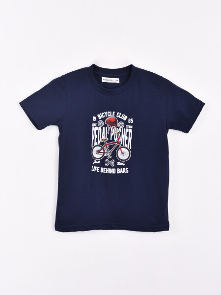 REMERA GAMES AZUL OSCURO