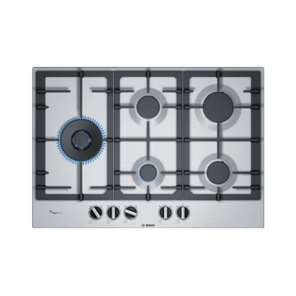 Anafe a gas Bosch PCS7A5B90 Inox 75cm negro