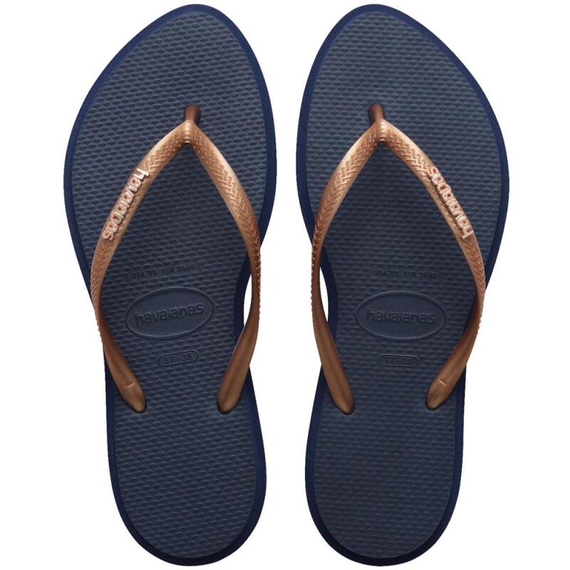 Sandalias Havaianas Slim Point FC Mujer Azul Marino índigo