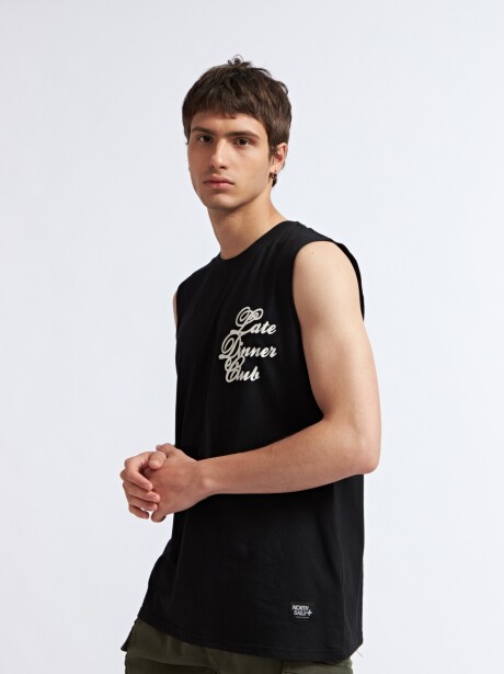 MUSCULOSA DIEGO NEGRO PRINT