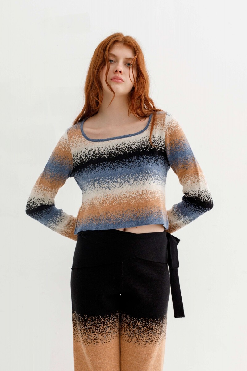 Suza Knitted Top - Azul 