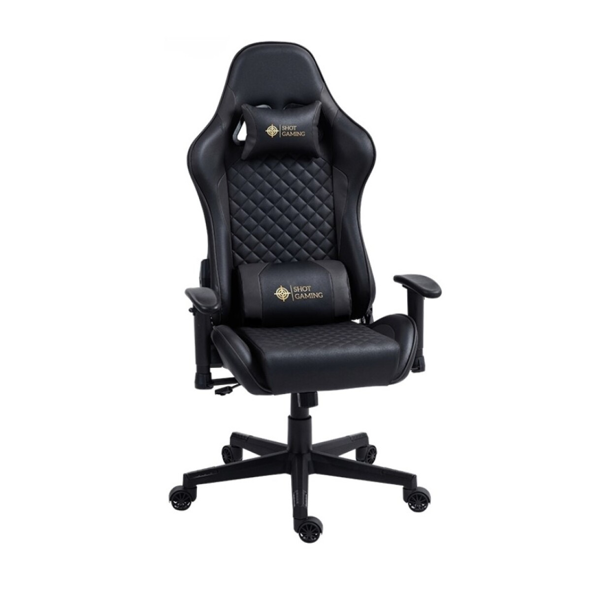 SILLA GAMER SHOT- GOLD COLOR DORADO Y NEGRO 